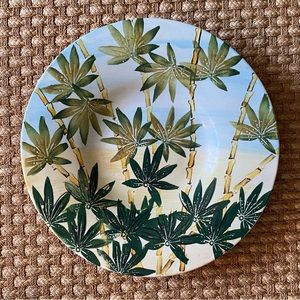 Antica Fornace Tropical Bamboo Palm LARGE Serving Bowl